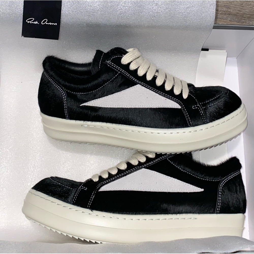 Rick Owens mainline pony hair shoes